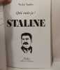 "Qui suis-je?" Staline. Nicolas Tandler