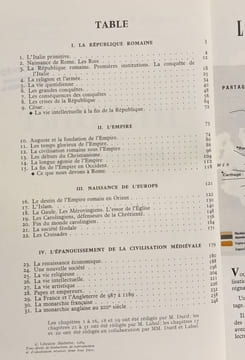 Histoire - Rome et le Moyen Age jusqu'en 1328 + fiches de commentaires. Durif Labal