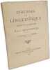 &Eacute;trennes de linguistique offertes par quelques amis &agrave; Emile Benveniste. A. Meillet Collectif