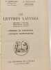 Les lettres latines - I: p&eacute;riode de formation &eacute;poque cic&eacute;ronienne + II: Si&egrave;cle d'Auguste + III: P&eacute;riode imp&eacute;riale. Morisset Th&eacute;venot