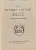 Les lettres latines - I: p&eacute;riode de formation &eacute;poque cic&eacute;ronienne + II: Si&egrave;cle d'Auguste + III: P&eacute;riode imp&eacute;riale. Morisset Th&eacute;venot