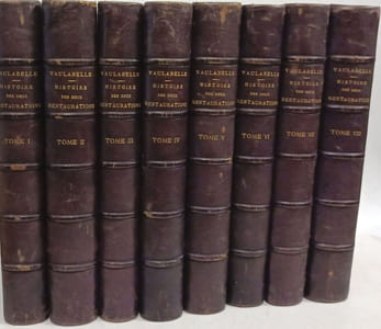 Histoire des deux restaurations jusqu'à l'avènement de louis philippe de janvier 1813 à octobre 1830 --TOMES 1 à 8