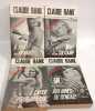 L'enfer pour demaine + Aux armes du Bengale + Il pleut des grenades + Mort d'un solitaire ---- 4 livres. Rank Claude