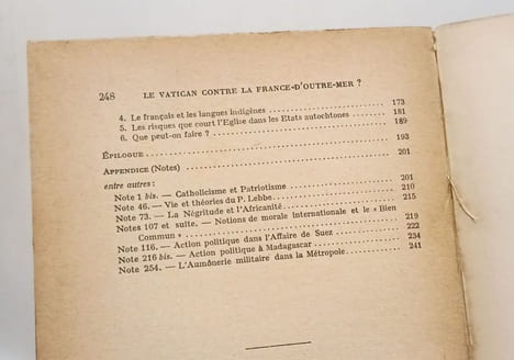 Le Vatican contre la France d'Outre-mer. Méjan