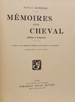 Mémoires D'un Cheval (D'Iéna à Waterloo). AUDIGIER (Camille)