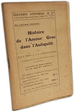 Histoire de l'Amour grec dans l'antiquité. Meier Pogey-castries