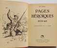 Pages h&eacute;ro&iuml;ques 1939-40. Paul Dadin