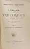 Annales XXII Congr&egrave;s - Malines 1911 / TOME II Rapports & M&eacute;moires. Coninckx