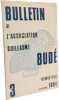 Bulletin de l'association Guillaume Bud&eacute; - trimestriel Octobre 1984 n&deg;3. Collectif