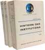 Histoire des institutions - 1-2 + 4 + 5 ( TOME 3 manquant). Jacques Ellul