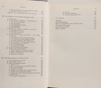 The Trial of Jesus - a study in the gospels and jewish historiography from 1770 to the present day. David R. Catchpole