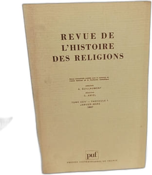 Revue de l'histoire des religions Tome CCIV- Fascicule 1à 4. A. Guillaumont C. Amiel
