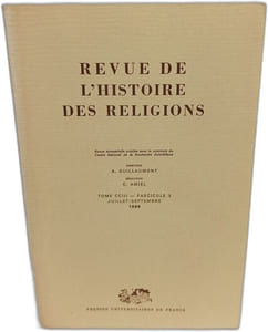 Revue de l'histoire des religions Tome CCIII -Fascicule 1à 4