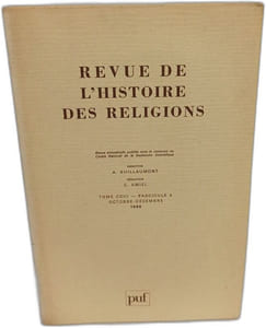Revue de l'histoire des religions Tome CCIII -Fascicule 1à 4