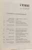 Le mythe et ses m&eacute;tamorphose --- L'Homme XXVIII 2.3. --- avril-septembre 1988 n&deg;106-107. Collectif