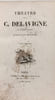 Th&eacute;&acirc;tre de M. C. Delavigne - nouvelle &eacute;dition - TOME CINQUIEME. Delavigne