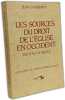 Les sources du droit de l'&Eacute;glise en Occident - Du IIe au VIIe si&egrave;cle. Jean Gaudemet
