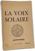 La Voix Solaire. 