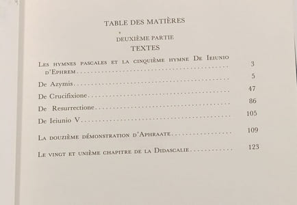 Les Hymnes Pascales d'Ephrem de Nisibe - TOME II TEXTES