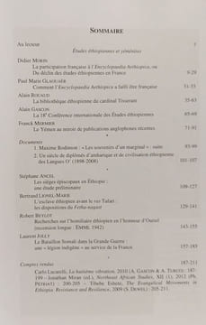 - Pount cahiers d'études Corne d'Afrique - Arabie du Sud - A l'Ouest d'Aden: villes et espaces 2010 n°4 + Villes d'Ethiopie et d'Arabie 2011 n°5 + ...