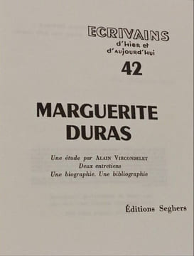Marguerite Duras. Alain Vircondelet