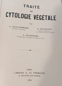 Traité de cytologie végétale