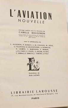 L'Aviation Nouvelle. Camille Rougeron