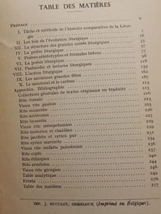 Liturgie comparée - conférenes faites au prieuré d'Amay - édition refondu
