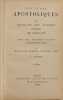 Les P&egrave;res Apostoliques. I-II. Doctrine des ap&ocirc;tres. &Eacute;p&icirc;tre de Barnab&eacute;. Hippolyte Hemmer  Gabriel Oger  A. Laurent