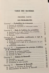 Introduction à la théorie des probabilités
