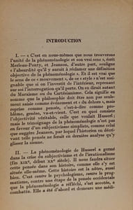 La Phénoménologie