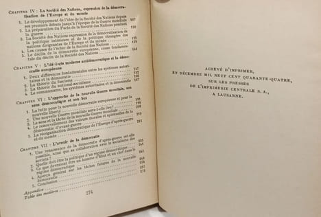 La démocratie aujourd'hui et demain. Edouard Benes