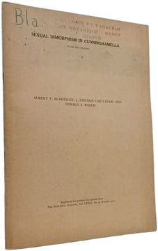 Sexual dimorphism in Cunninghamella - The Botanical Gazette Vol. LXXII No. 4 October 1921. Albert F. Blakeslee  J. Lincoln Cartledge  and Donald S. ...