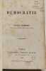 La D&eacute;mocratie. &Eacute;tienne Vacherot