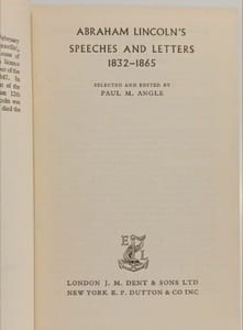 Abraham Lincoln's speeches and letters 1832-1865