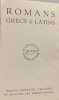 Romans grecs & latins. Pierre Grimal