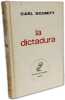 La dictadura. Carl Schmitt