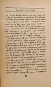 La mort d'une mère