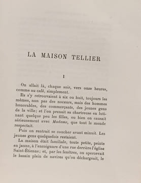 La Maison Tellier. Guy de Maupassant