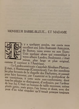 Monsieur Barbe-Bleue... et Madame. Pierre Mille