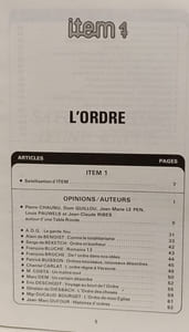 Item: Revue d'opinion libre