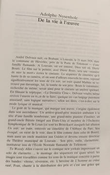 André Delvaux ou les visages de l'imaginaire. Adolphe Nysenhole