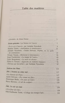 André Delvaux ou les visages de l'imaginaire. Adolphe Nysenhole