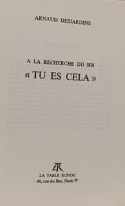 A la recherche du soi : tu es cela
