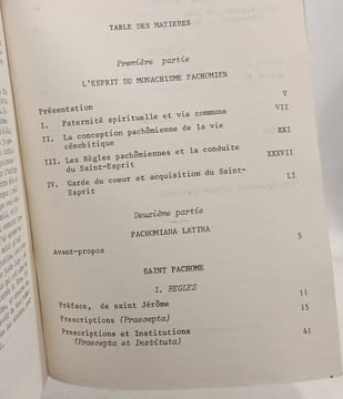 L'esprit du monachisme pachômien - spiritualité orientale n°2. P. Placide Deseille