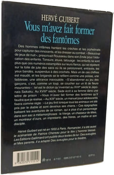 Vous M'avez Fait Former Des Fantomes. Guibert Hervé