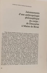 Corps du vide et espace de séance