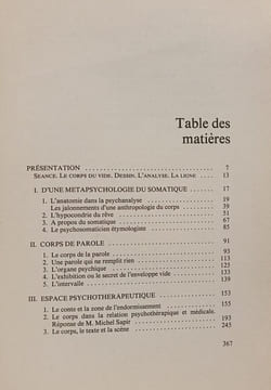 Corps du vide et espace de séance. Pierre Fédida
