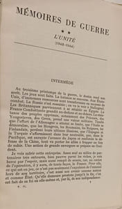 Mémoires de guerre : l'unité 1942-1944 Tome 2