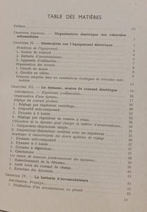 L'électricité dans l'automobile
